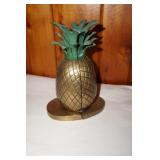 Brass Pineapple Book Ends