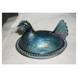 Blue Chicken on Nest