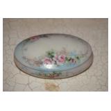 Porcelain Trinket Dish with Mini Porcelain Flowers