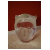 Clear Art Glass Bear