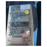 Vtg Glass Place Cards