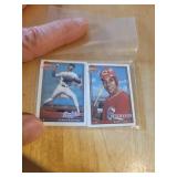 2 Mini Ramon Martinez/Barry Larkin Trading Cards