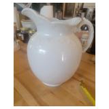 Large White Pitcher
