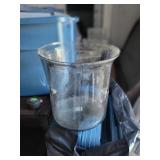 Clear Glass Hurricane Candle Holder Large