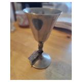 Vtg Silver Plate Wine or Port Goblet