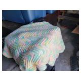 Pastel Crocheted Lap Blanket