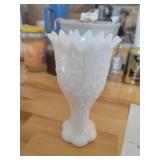 Vtg Milk Glass Vase