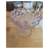 Vtg Geometric Pedestal Bowl