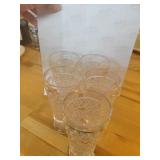 5 Hazel Atlas Big Top Peanut Butter Footed Glasses