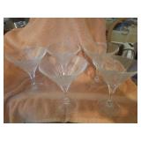 6 Shannon Godinger Ingrid Crystal Martini Glasses