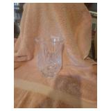 Vtg Lead Crystal Candle Holder