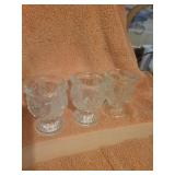 3 Avon Vtg Fostoria Glass Tulip Candle Holders