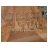 4 Snap On Ice Tea Glasses