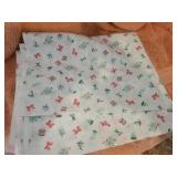 White Fabric w/toy pattern