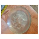 4 Vtg Pressed Glass Plates