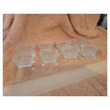8 Avon Fostoria Footed Crystal Salt Cellar