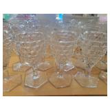 16 Fostoria American Geometric Glasses