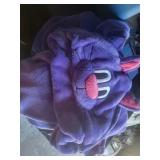 Purple Hooded Cat Towel
