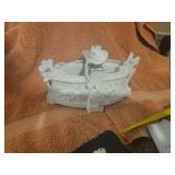 Bisque Porcelain Planter/Centerpiece Basket