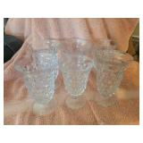 6 Fostoria American Clear Crystal Glasses