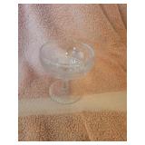 Vtg Glass Sherbet Dessert Glass