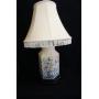Large Porcelain Lamp with Blue Design