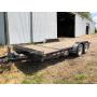 2012 H & H tilt bed tandem axle pull type trailer