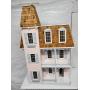 Very pretty wood dollhouse 24 x 37" to top Ready