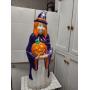 Halloween Blow Mold Witch w Pumpkin 40" h