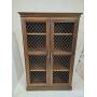 Nice Bookcase with Cross Wire Doors   36 X 15 X 54