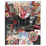 Vintage Farmhouse Baking Cooking Christmas Lot +
