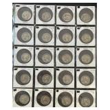 Full Sheet of 20 Silver Quarters