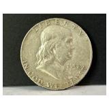 1952 Silver Franklin Half Dollar Coin