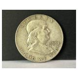 1959 Silver Franklin Half Dollar Coin