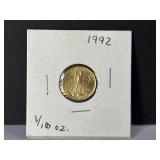 1992 American Gold Eagle 1/10 oz. Coin