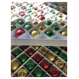 Large Box of Glass Christmas Ornaments