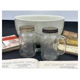 Ball Mason Shakers & Hall, Lg. Art Deco Bowl +