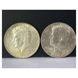 2 - 1964 Kennedy Half Dollar Coins