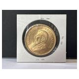 1975 South African Krugerrand 1 Troy oz. Gold Coin