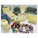 Vintage Knitted Doll Furniture & Disney Dolls