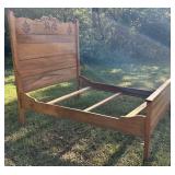 Antique High Back Columbia City Bed Frame 63" Tall
