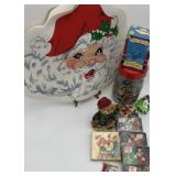 Vtg Ornaments Santa Placemats Coca-Cola Coasters +