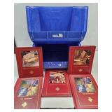 2 Blue Bins w  Handy Man  Workbooks
