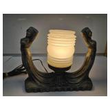 Vintage Nude Art # 192 Metal TV Lamp 12" x  9" H