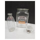 VTG. Space Mug & Pretzel Jar & Covalts w/Chip