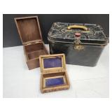 Empeco Metal Bread Box & Wood Boxes