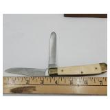 Scrade Cutlery 2 Blade Pocket Knife w Wood Box