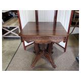 Antique Eastlake  Hall Side Table 26 x 26 x 29" h