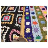 2 Afghans  56 x 49" & 40 x 66"