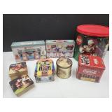 Coca Cola Tins & Coasters Lot